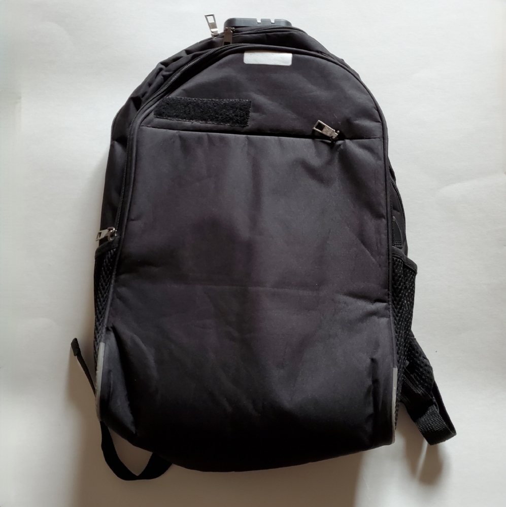 Black Backpack with Built-in Lock EUC